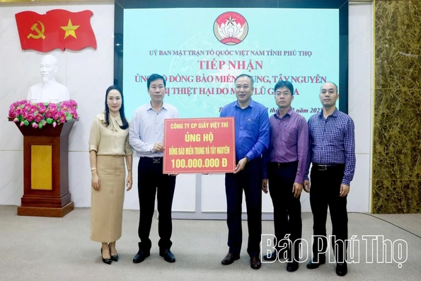 Tiếp nhận trên 265 triệu đồng ủng hộ đồng bào miền Trung, Tây Nguyên