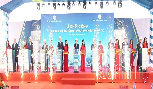 Lễ khởi công dự án Khu nhà ở xã hội tại phường Thanh Miếu