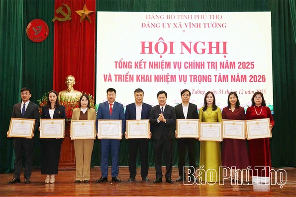 Đảng uỷ xã Vĩnh Tường khai nhiệm vụ năm 2026