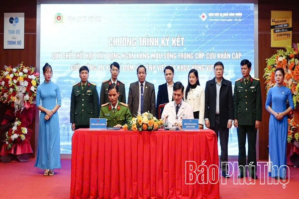 Ký kết Quy chế phối hợp xây dựng “Ngân hàng máu sống”