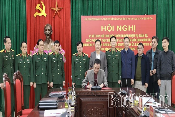Ký kết quy chế phối hợp tuyên truyền nhiệm vụ quân sự - quốc phòng