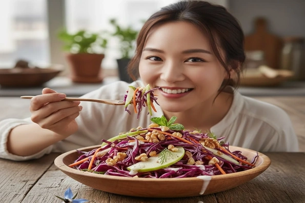 Vì sao nên ăn salad bắp cải tím thường xuyên hơn vào mùa đông?
