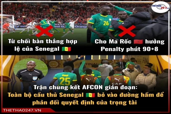 Quật ngã Ma Rốc, Senegal lên ngôi vô địch CAN Cup theo cách điên rồ