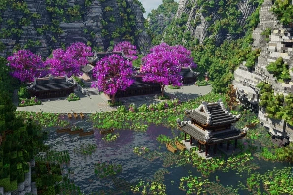 Game thủ Việt gây chú ý khi “xây” Ninh Bình trong Minecraft