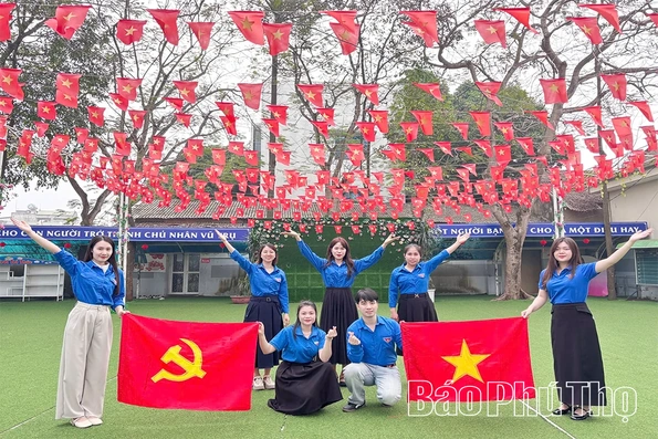 Trường học sôi nổi các hoạt động chào mừng Đại hội đại biểu toàn quốc lần thứ XIV của Đảng