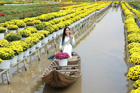 Biến vườn hoa kiểng thành điểm check-in, nông dân Sa Đéc thu tiền triệu mỗi ngày