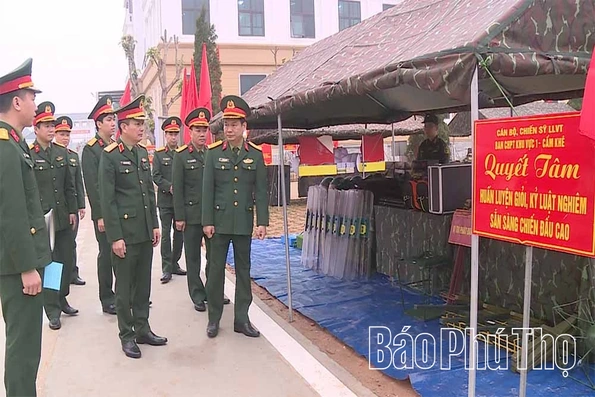 Bộ Quốc phòng kiểm tra công tác chuẩn bị huấn luyện tại Phú Thọ