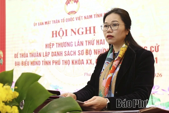 Hội nghị hiệp thương lần thứ hai danh sách ứng cử đại biểu Quốc hội khóa XVI, đại biểu HĐND tỉnh khóa XX