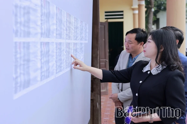 Kiểm tra công tác bầu cử tại Đơn vị bầu cử số 05