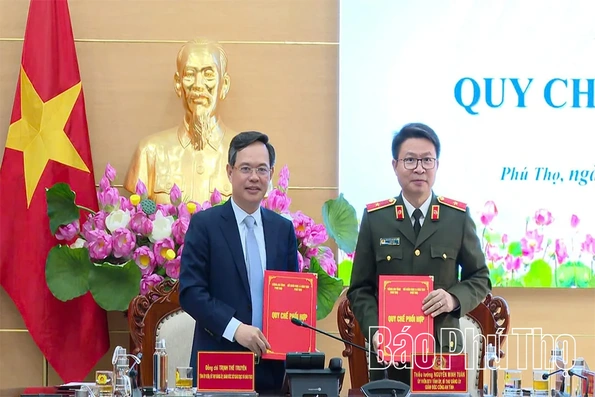 Ký kết quy chế phối hợp giữa Công an tỉnh và Sở Giáo dục - Đào tạo