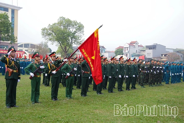 Ban Chỉ huy Phòng thủ khu vực 2 - Thống Nhất ra quân huấn luyện và phát động đợt thi đua cao điểm