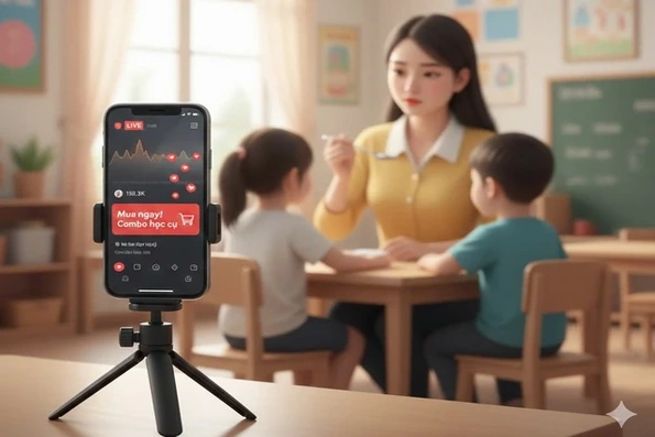 Giáo viên mang trẻ làm “content” TikTok: Ranh giới của an toàn và phản cảm
