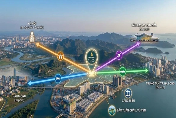 Vị trí Vinhomes Hạ Long Xanh (Vinhomes Global Gate Hạ Long): 3 lợi thế chiến lược năm 2026