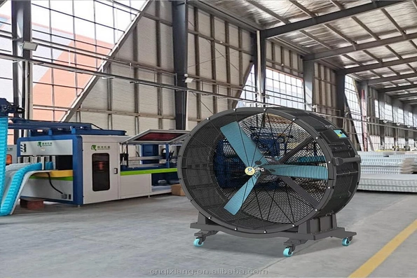 Quạt sàn công nghiệp An Phú Quý đáp ứng nhu cầu làm mát trong sản xuất