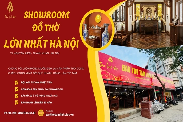 Xưởng Bàn Thờ Tâm Linh Việt: Đơn vị sản xuất và cung ứng bàn thờ lớn nhất miền Bắc