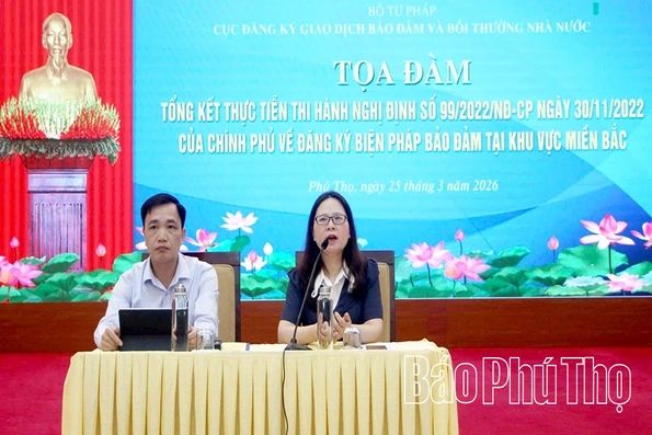 Toạ đàm Tổng kết thực tiễn thi hành Nghị định số 99/2022 của Chính phủ về đăng ký biện pháp bảo đảm