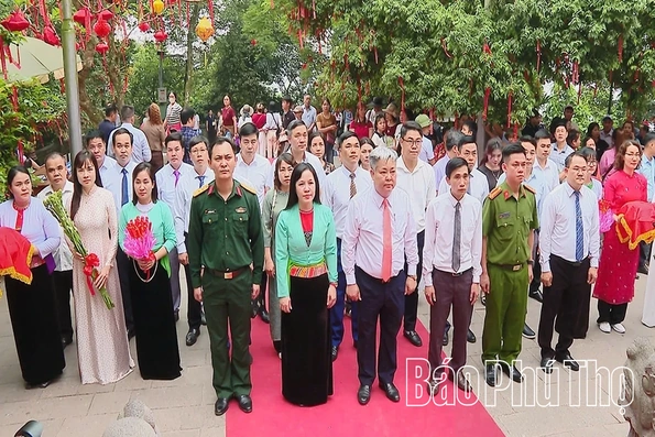 Xã Lương Sơn dâng hương tưởng niệm các Vua Hùng&nbsp;