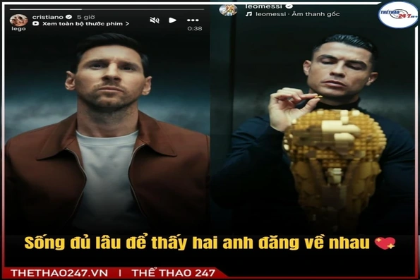 Ronaldo và Messi hợp tác cùng nhau lần thứ 2 trong lịch sử