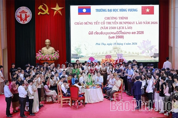 Hung Vuong University Celebrates Lao Traditional New Year Bunpimay 2026