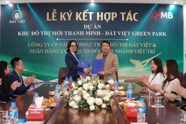 Lễ ký hết hợp tác chiến lược - CĐT Đất Việt & Ngân hàng TMCP quân đội Chi nhánh Việt Trì mở ra chu kỳ tăng trưởng mới tại Phú Thọ