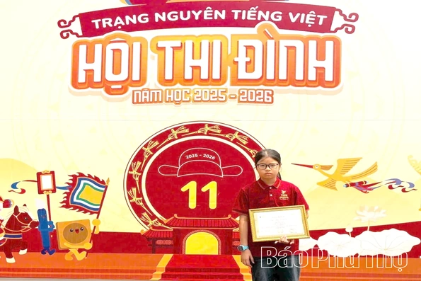 Học sinh Trường Tiểu học Supe giành giải Nhất 