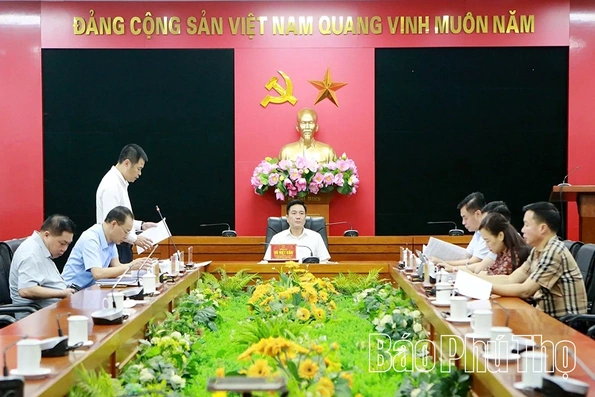 UBND tỉnh nghe báo cáo tình hình triển khai một số dự án phát triển đô thị