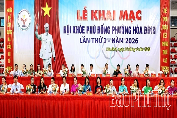 Khai mạc Hội khỏe Phù Đổng phường Hòa Bình lần thứ I năm 2026