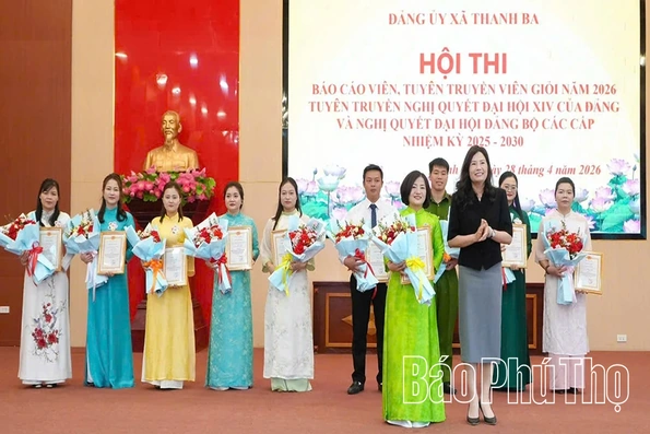 Thanh Ba tổ chức thành công Hội thi Báo cáo viên, tuyên truyền viên giỏi năm 2026