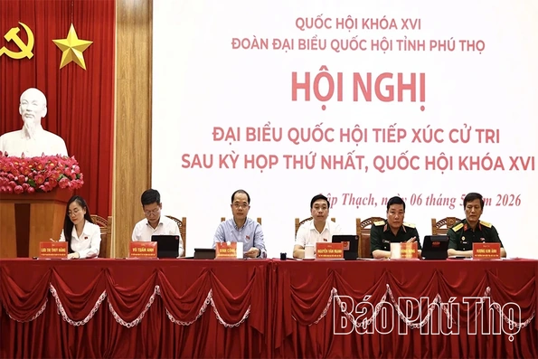 Đại biểu Quốc hội tỉnh tiếp xúc cử tri 3 xã Lập Thạch, Thái Hòa, Tiên Lữ sau kỳ họp thứ Nhất, Quốc hội khoá XVI