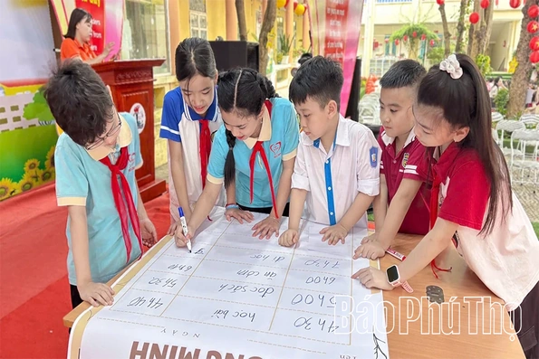 Thiếu nhi Đất Tổ thi đua làm theo 5 điều&nbsp;Bác Hồ dạy