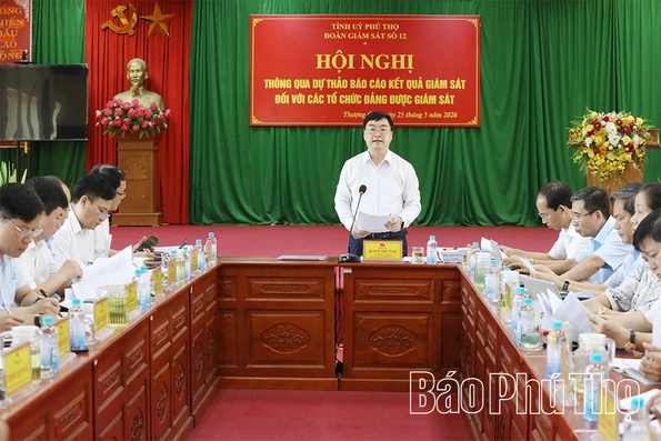 Thông qua dự thảo báo cáo kết quả giám sát đối với Ban Thường vụ Đảng ủy xã Quyết Thắng và Thượng Cốc