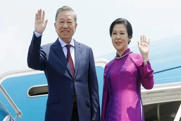 Tổng Bí thư, Chủ tịch nước Tô Lâm và Phu nhân lên đường thăm chính thức Vương quốc Thái Lan