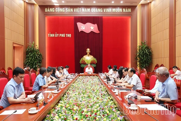 Ban Thường vụ Tỉnh ủy xem xét, cho ý kiến một số nội dung quan trọng