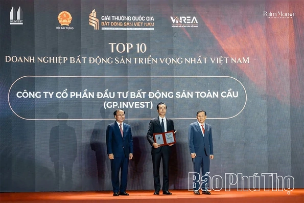 GP.Invest được vinh danh trong Top 10 Doanh nghiệp Bất động sản Triển vọng nhất Việt Nam