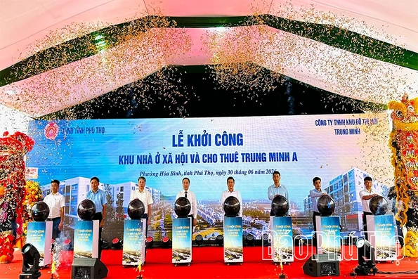 Khởi công Khu nhà ở xã hội gần 1.300 căn tại phường Hòa Bình