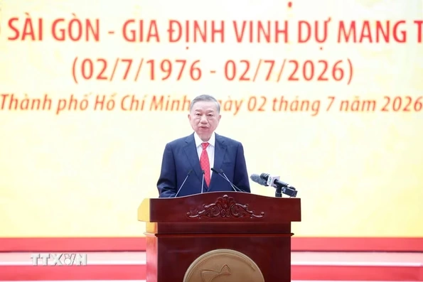 Tổng Bí thư, Chủ tịch nước Tô Lâm dự Lễ kỷ niệm 50 năm Ngày thành phố Sài Gòn - Gia Định vinh dự mang tên Chủ tịch Hồ Chí Minh