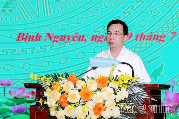 Tổ đại biểu số 12 HĐND tỉnh tiếp xúc cử tri sau Kỳ họp thứ Ba