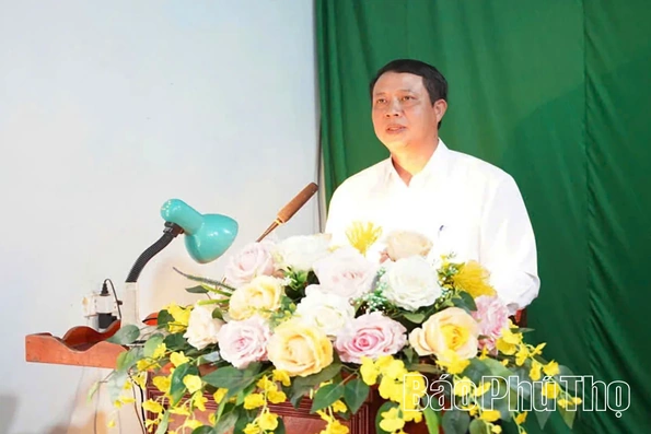 Trưởng Ban Tổ chức Tỉnh ủy Phú Thọ dự sinh hoạt chi bộ tại Đảng bộ xã Tiên Lữ