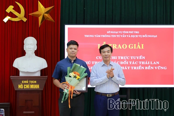 Phú Thọ trao giải Cuộc thi trực tuyến về quan hệ hợp tác với Thái Lan
