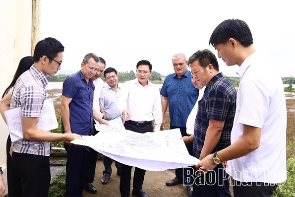 Vice Chairman of the Provincial People’s Committee Vu Viet Van Inspects Potential Location for Construction Solid Waste and Sludge Disposal Planning
