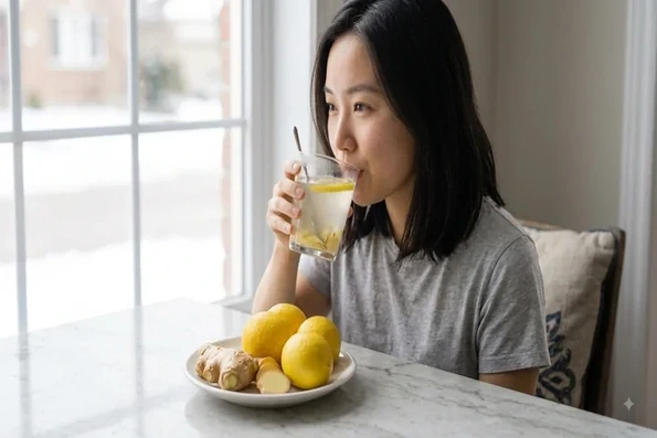 4 nhóm người nên uống nước chanh gừng