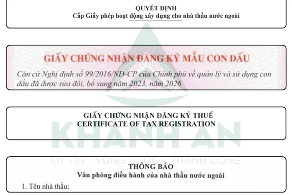 Thủ tục xin cấp Giấy phép hoạt động xây dựng cho nhà thầu nước ngoài tại Việt Nam