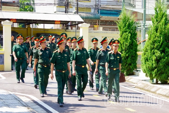 Bộ Tư lệnh Quân khu 2 kiểm tra công tác chuẩn bị thành lập Phân hiệu 1 Trường Thiếu sinh quân miền Bắc
