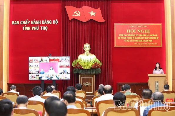 Thông báo kết luận giám sát chuyên đề đối với Ban Thường vụ các Đảng ủy trực thuộc Tỉnh ủy và một số tổ chức Đảng có liên quan