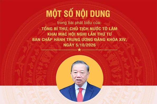 Một số nội dung trong phát biểu của Tổng Bí thư, Chủ tịch nước Tô Lâm khai mạc Hội nghị lần thứ tư Ban Chấp hành Trung ương Đảng khóa XIV