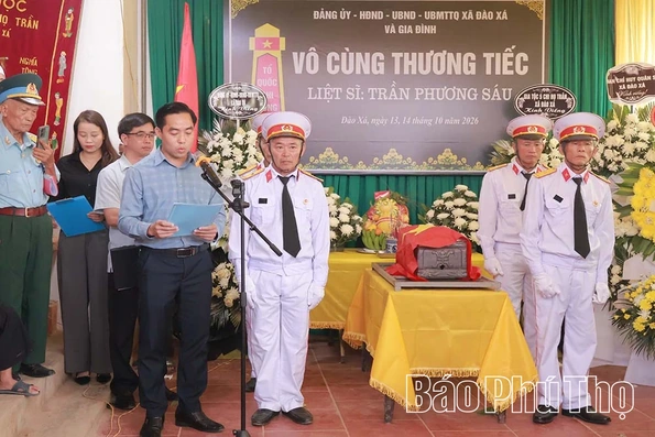 Đón nhận, truy điệu và an táng hài cốt liệt sĩ Trần Phương Sáu