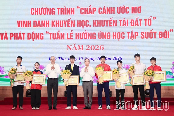 Chắp cánh ước mơ - Vinh danh khuyến học, khuyến tài Đất Tổ