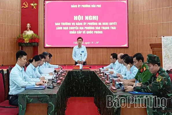 Phường Vân Phú diễn tập chiến đấu phòng thủ năm 2026