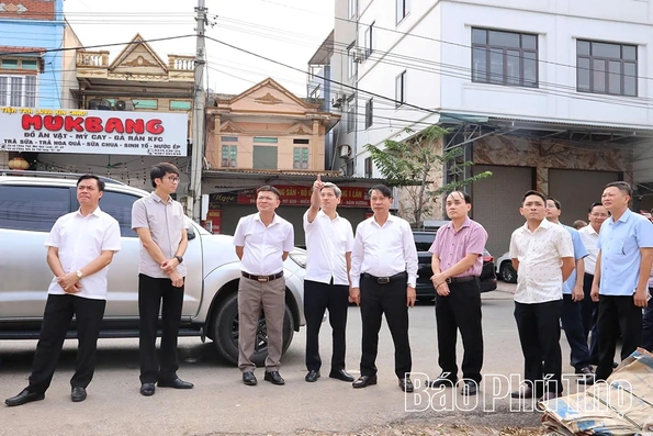 Tháo gỡ vướng mắc giải phóng mặt bằng dự án đường Thổ Tang - Vĩnh Sơn