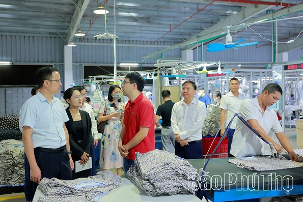 Đoàn công tác huyện Hà Khẩu (Trung Quốc) khảo sát các doanh nghiệp tại Phú Thọ